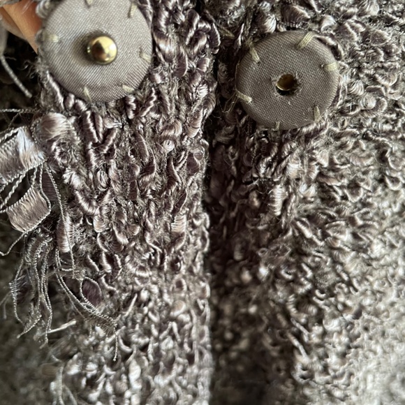 Purple Cardigan with snap button closure size M - Picture 3 of 4